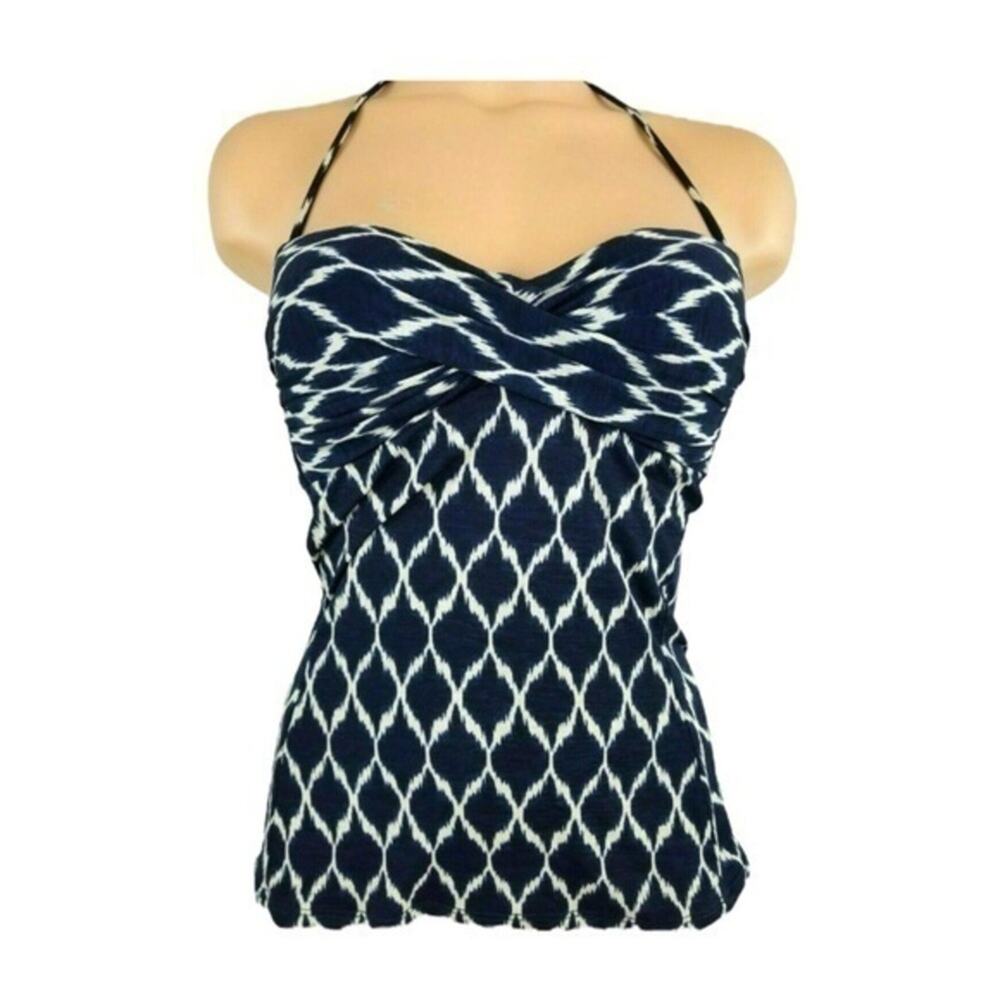 Robin Piccone Tankini Top Women’s Size Small Navy Swimwear - Picture 1 of 6